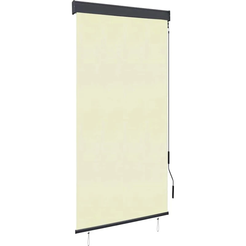 vidaXL udendørs rullegardin 80x250 cm creme med håndsving