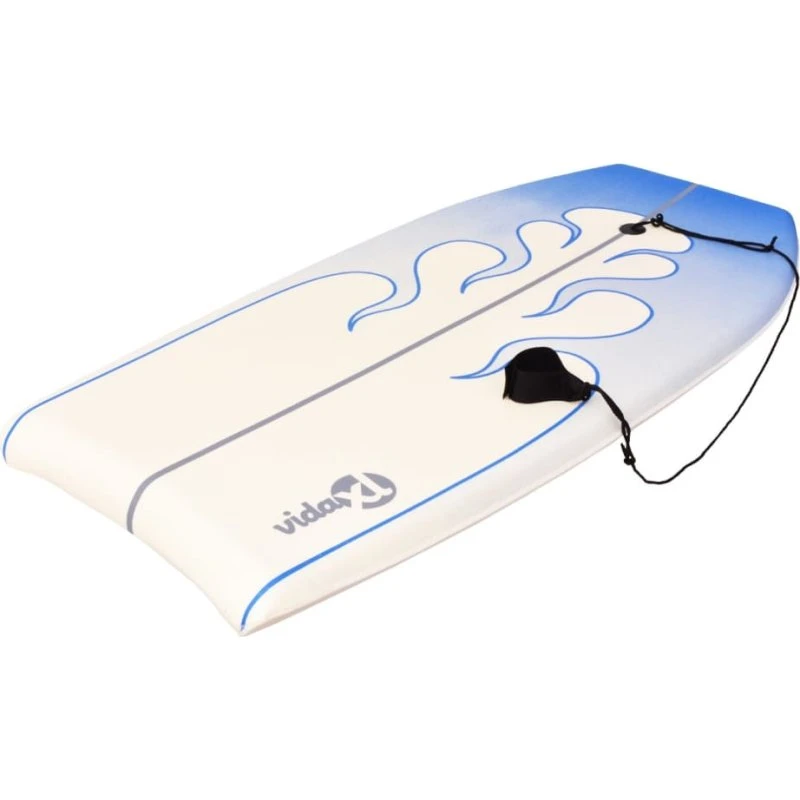 vidaXL bodyboard blå 104 cm – stødabsorberende XPE med glat PP-bund