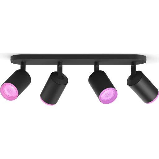 Philips Hue Fugato 4-Spot, sort