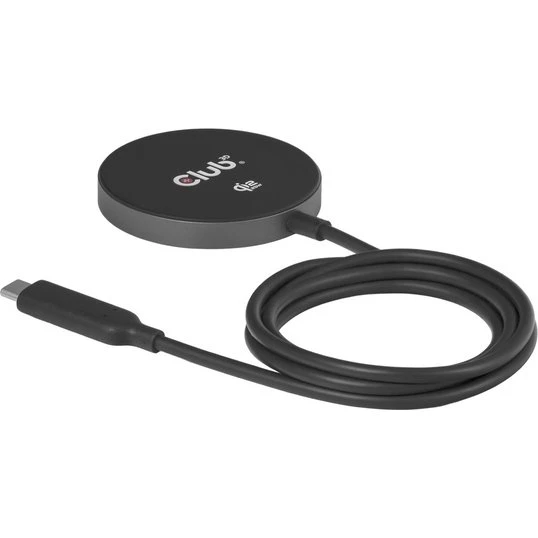 Club 3D CAC-3027 Trådløs Opladningsmåtte 25W, Qi2, MagSafe-kompatibel, Sort