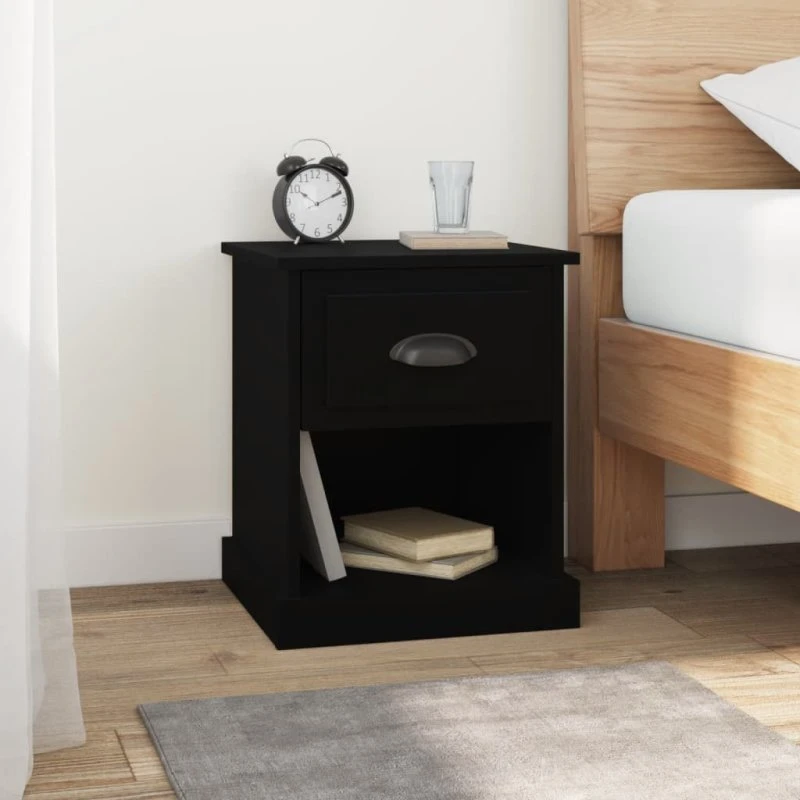 Trendy Sengebord 39x39x47,5 cm i Konstrueret Træ – 2 / Betongrå