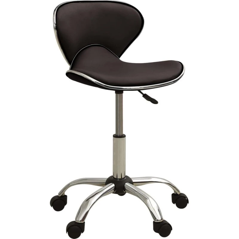 FurniturePro Kontorstol i Kunstlæder - Brun, Højdejusterbar