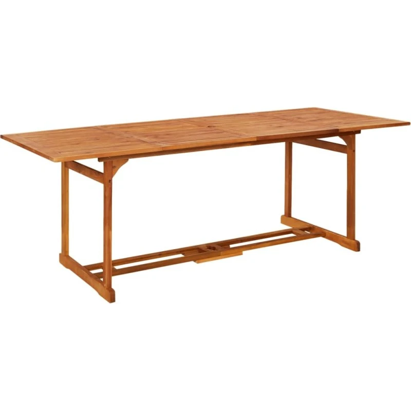 vidaXL havebord 220x90x75 cm massivt akacietræ olieret