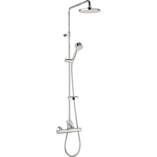 Damixa Akita Brusesæt, Krom, 20 cm Hovedbruser