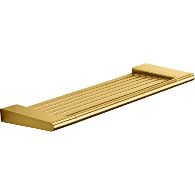Pressalit Style Hylde, Børstet Messing, 39x12,6 cm
