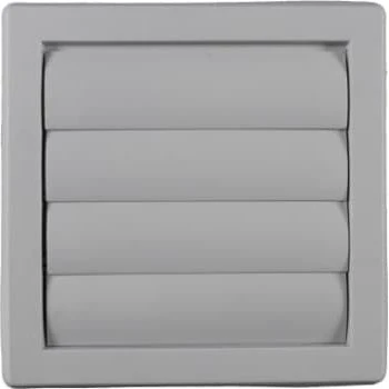 Duka Lamelventil 150x150 mm, grå, til murgennemføring