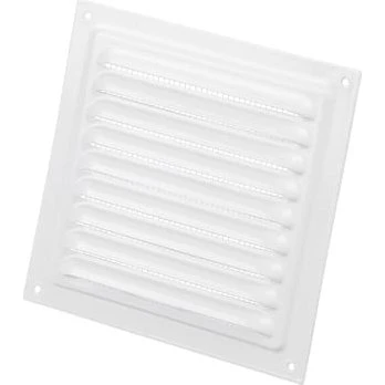 MVM Jalousirist 125x125 mm, hvid med insektnet