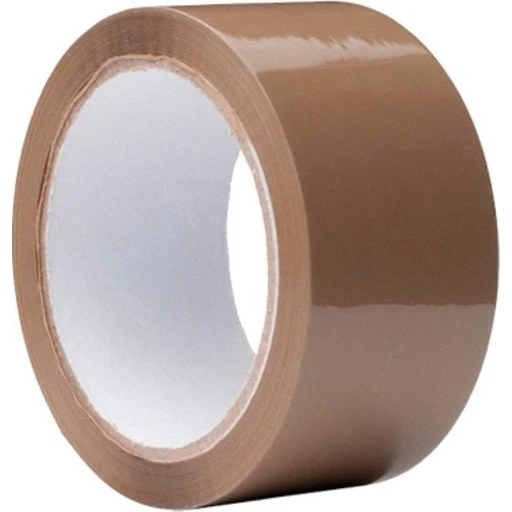 Roliba brun pakketape 50 mm x 66 m, stærk og støjsvag