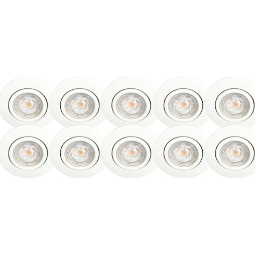 Scan Products Luna Quick Install indbygningsspot 4000K, mat hvid, 10-pak