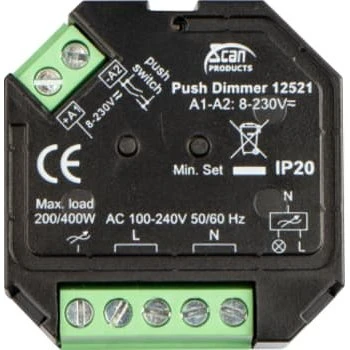 Scan Products Push Dimmer 200W IP20