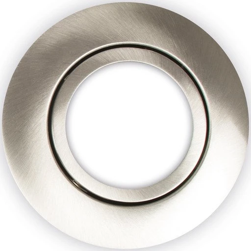 Scan Products Luna Quick Install Frontring, rund, børstet aluminium