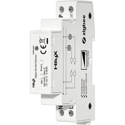 Hilux Zigbee DIN-skinne lysdæmper 250W