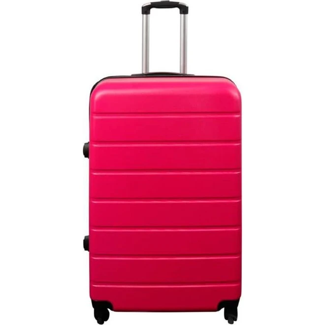 Pink Hardcase Kuffert - Stor, 3,9 kg, 4 hjul