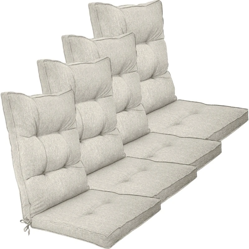 Nordstrand Home Eksklusiv 4 stk. havehynder, 7 cm bløde, beige, UV-beskyttet