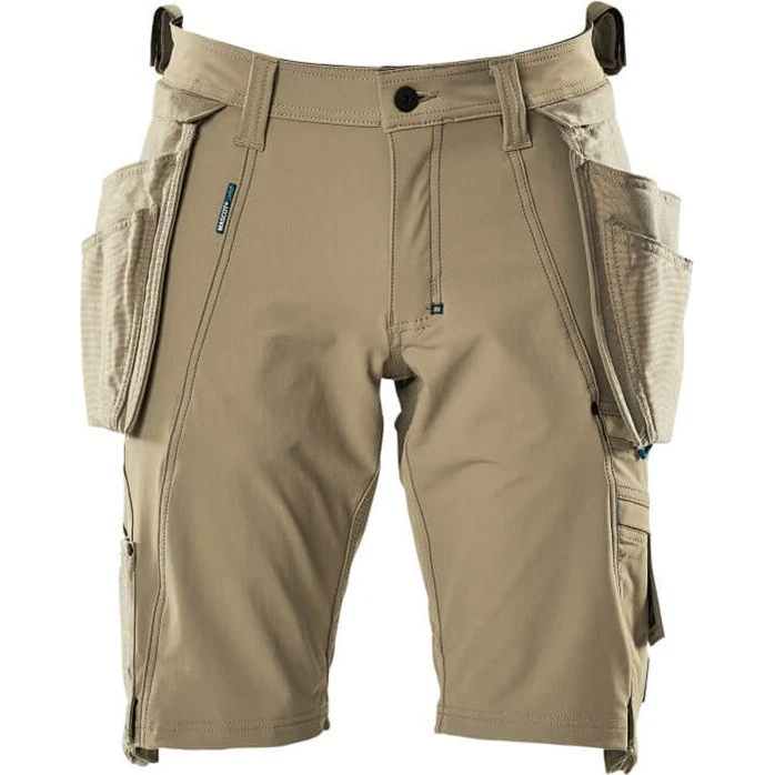 Mascot Advanced Shorts med hængelommer, Khaki, 54