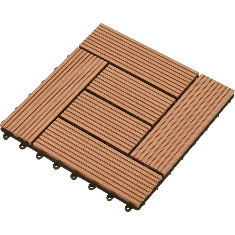 vidaXL Terrasseflise 30x30 cm WPC Brun 11 stk