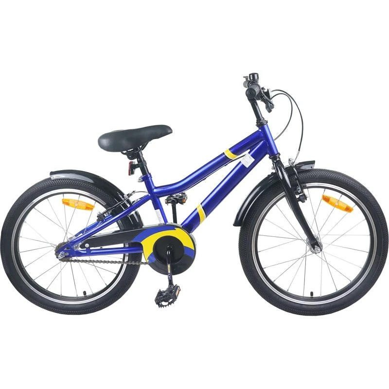 vidaXL Børnecykel 22" Blå/Sort til 7-12 år