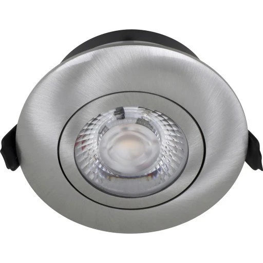 Nordtronic Low Profile Flexible indbygningsspot, 8,3 cm, børstet alu, 3000K