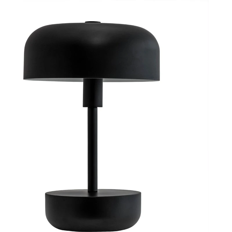 Dyberg Larsen Haipot LED Bordlampe, Sort, Genopladelig