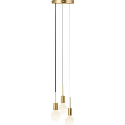 Nordlux Paco 3-spot pendel, messing