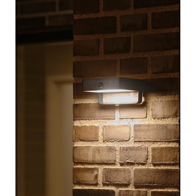 Nordlux Saulio Solar Væglampe IP44 Sort