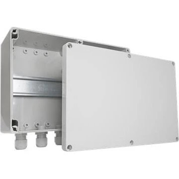 KASSE IP65 M. DIN-Skinne 240x160x90 mm