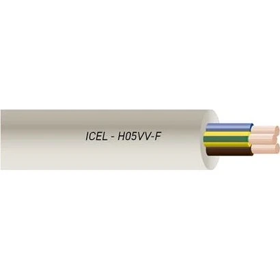 H05VV-F 2x1,5 mm² Hvid LEDNING, R50