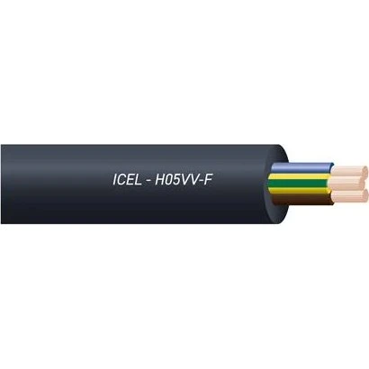 3G1,0 H05VV-F Sort LEDNING R50
