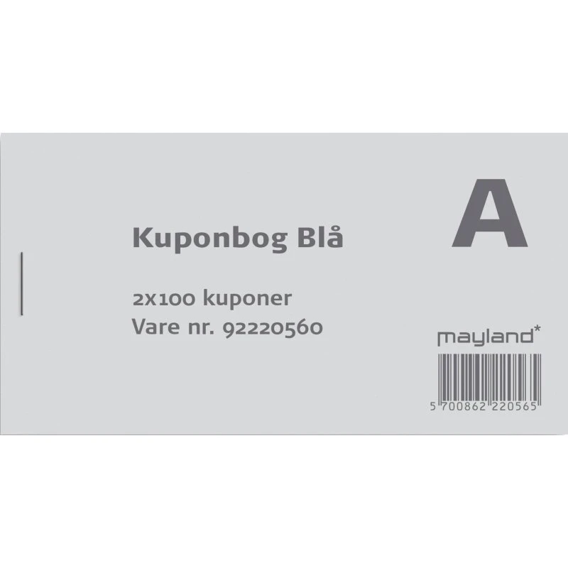 Mayland Kuponbog Blå 2x100 Blade