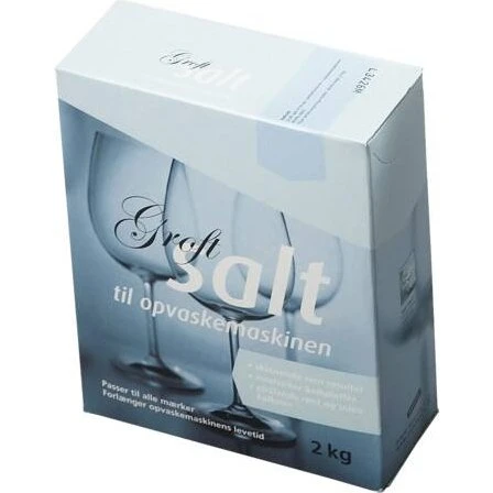 Filtersalt groft 2 kg – Effektiv blødgøring af vand i opvaskemaskinen
