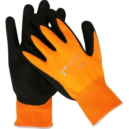 1st TOUCH Nylon/Nitril Handske, Ru Overflade, Touch-skærm Følsom