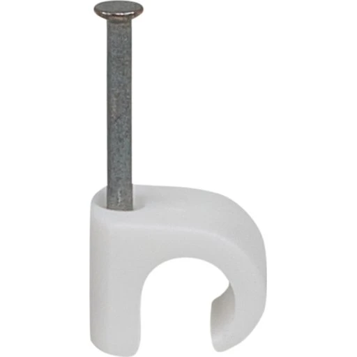 Tillex 100 stk kabelclips rund 7-10/25 mm hvid