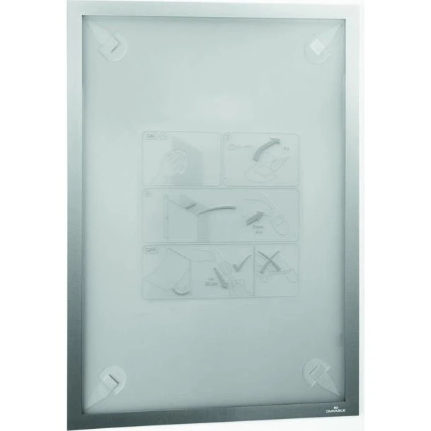 Durable Duraframe® A3 Magnetramme Sølv Aftagelig