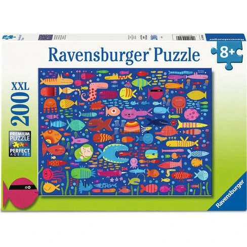 Ravensburger Funny Fish Friends 200 Brikker Puslespil