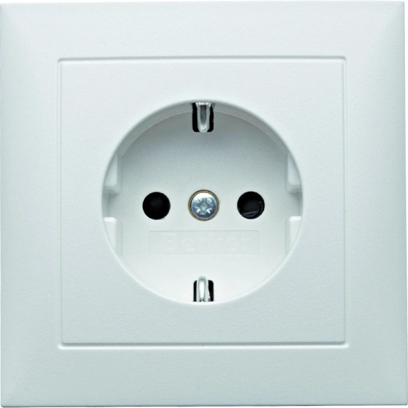 Berker Stikkontakt Komplet 1 Modul S. Hvid