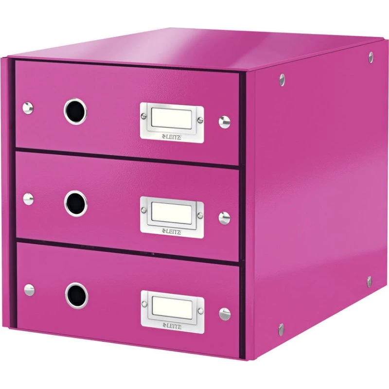 Leitz Click&Store 3-skuffe Skuffemodul Pink
