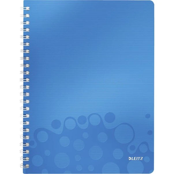 Leitz Notesblok WOW PP A4 blå 80 ark