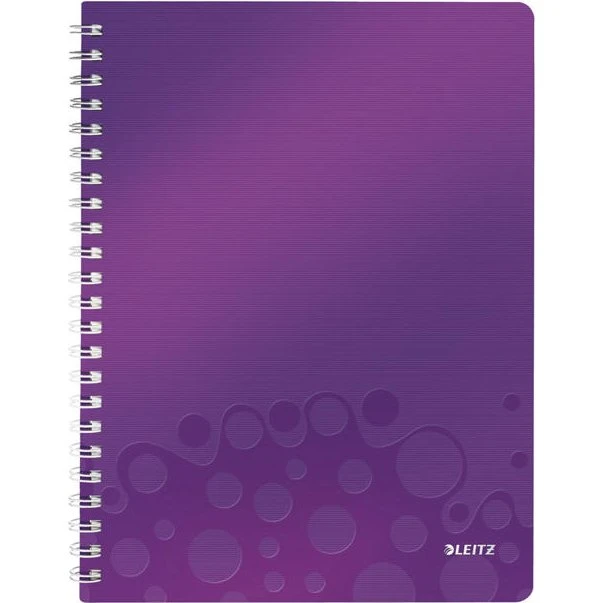 Leitz Notesblok A4 Lilla 80 ark linjeret