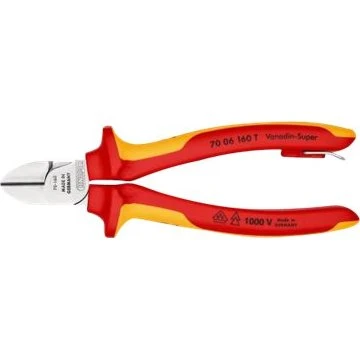 KNIPEX Diagonale skæretænger 160 mm isoleret 1000V