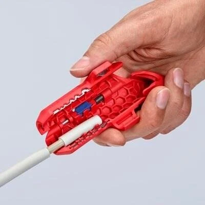 Knipex 16 95 03 SB Kabelstripper, Blå/Rød, 0,2–4 mm²