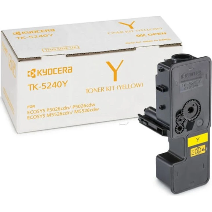 Kyocera TK-5240Y Gul Toner, 3000 Sider