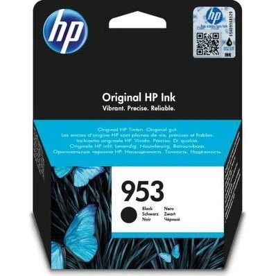 HP 953 Sort Blækpatron, Original, 1000 Sider