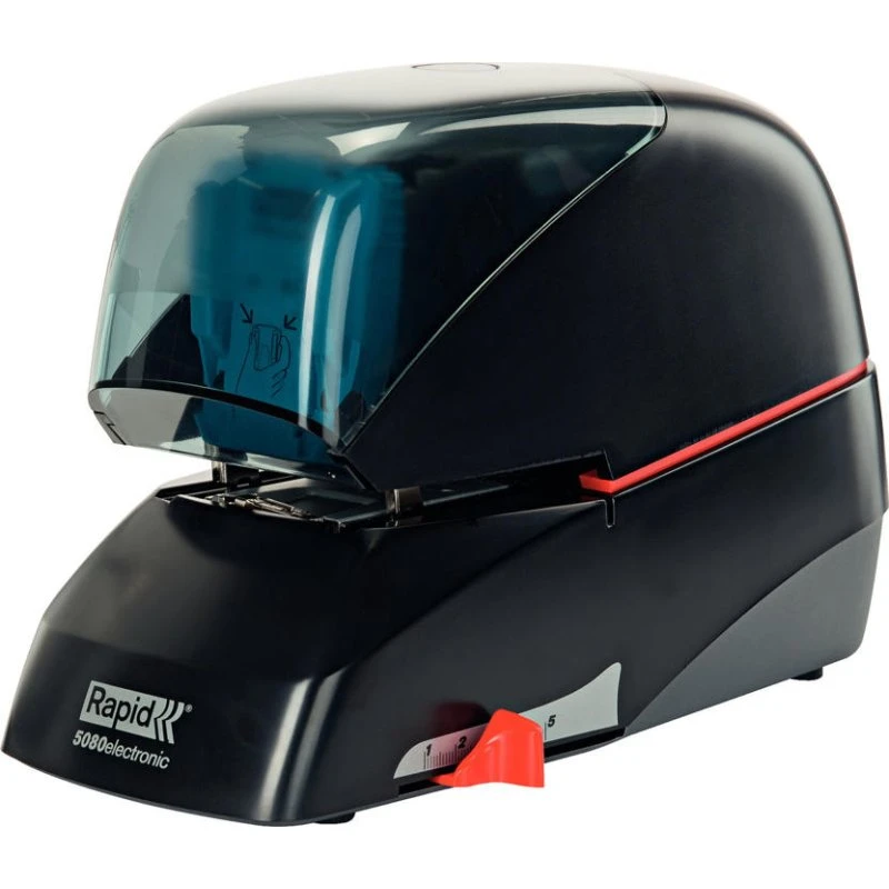 Rapid R5080e Elektrisk Hæftemaskine, Sort, 80 Ark