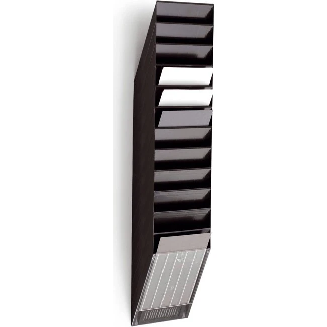 Durable Flexiboxx A4 12 rum Lodret Sort
