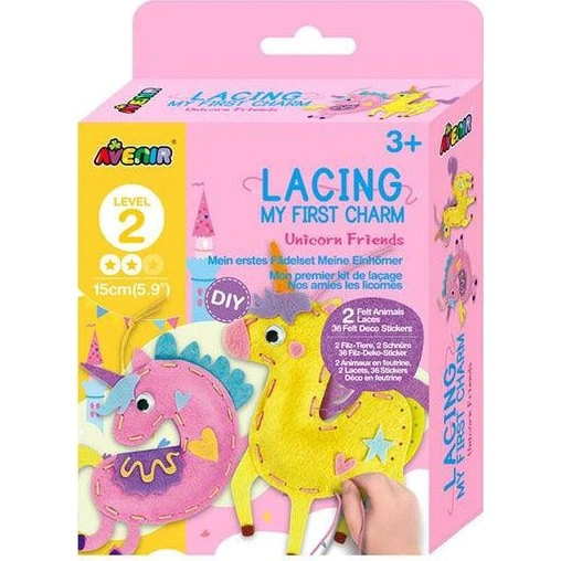 Avenir My First Lacing Sy-Kit Kreasæt (Niveau 3) – Enhjørning Venner