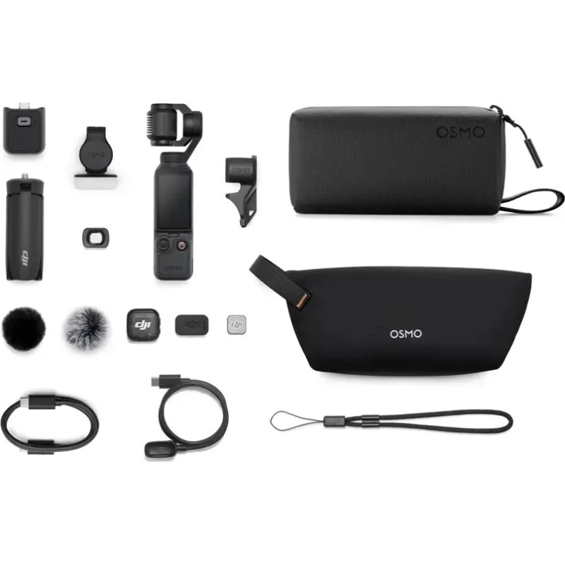 DJI Osmo Pocket 4 4K Ultra HD Kardanled Kamera 37 MP Sort