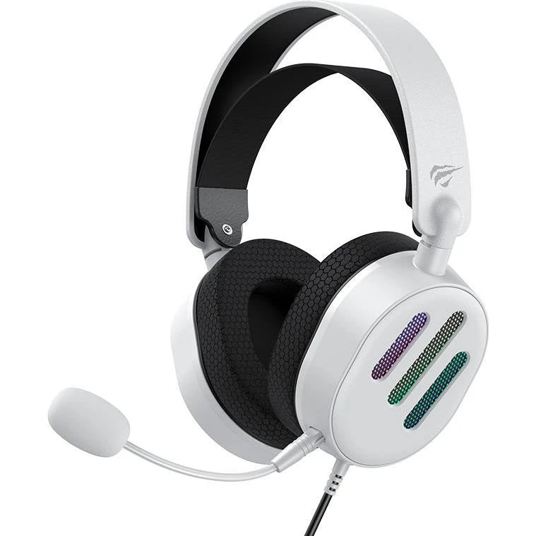 Havit H2038U RGB Gaming Headset, hvid
