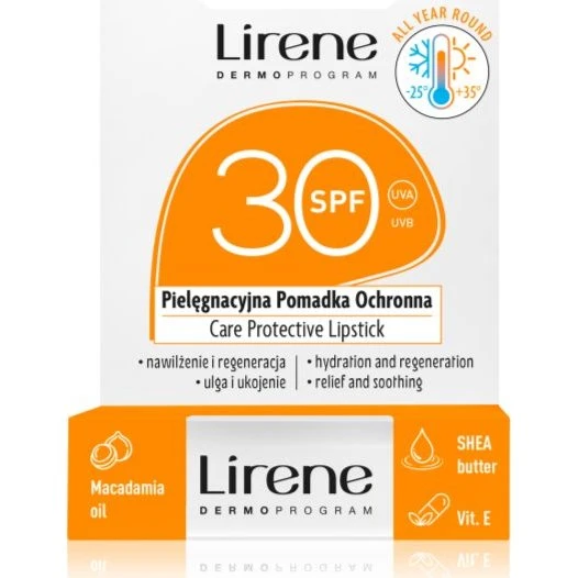 Lirene Beskyttende Læbepomade SPF30 4,6 g