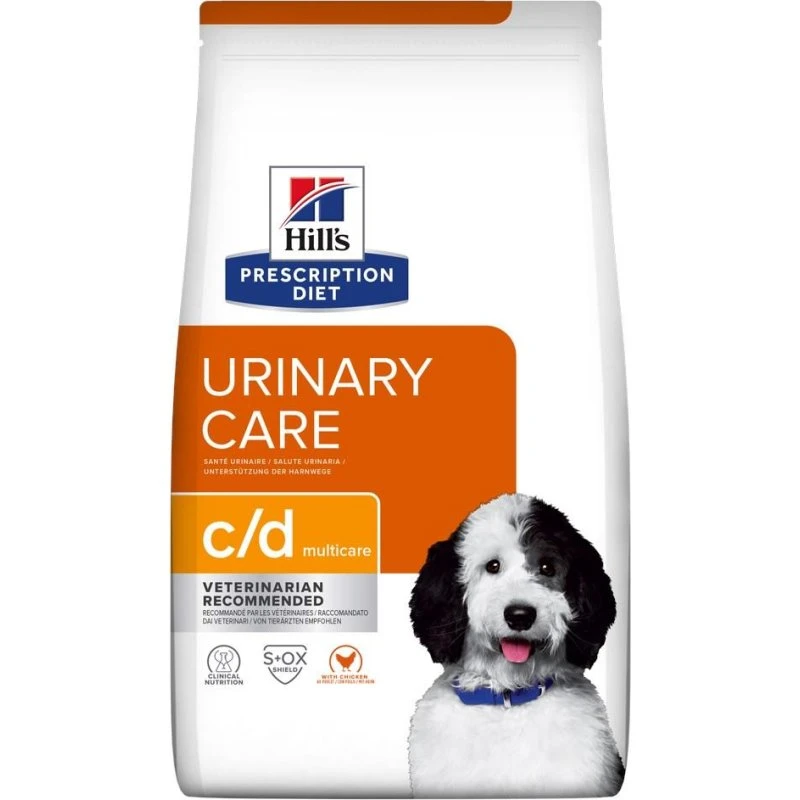 Hill's c/d Multicare Kylling 12 kg – Hundefoder til urinvejene