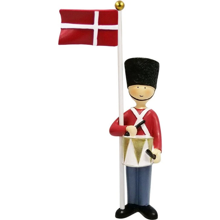 Kids By Friis Bordpynt Soldat med Tromme, 14x6x4 cm